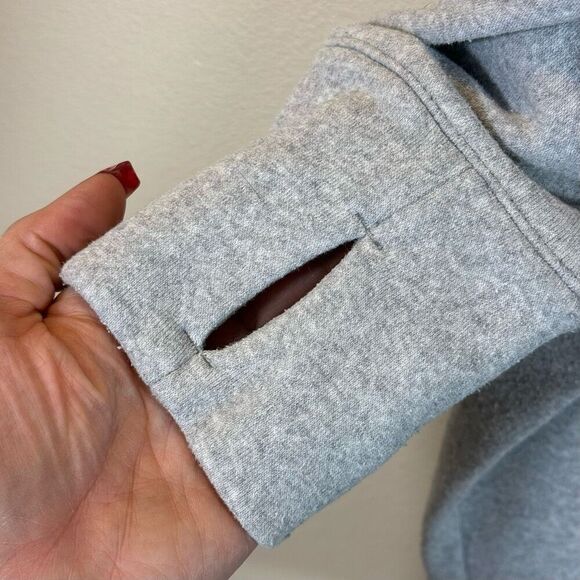 Athleta Star Valley Open Front Fleece Wrap Cardigan Sweater Women's Large - Picture 5 of 13